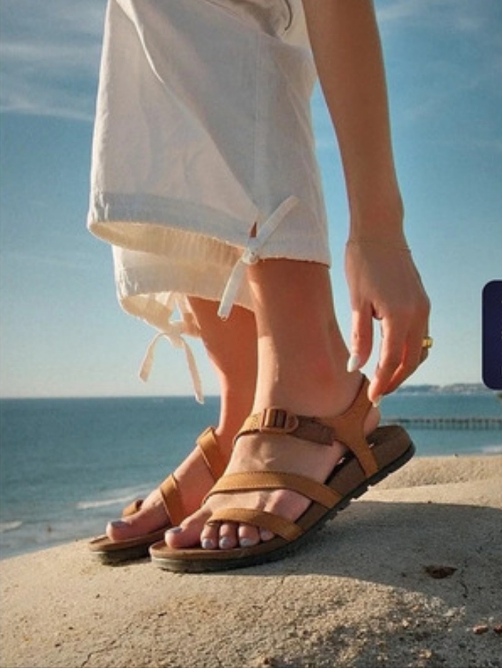 Chaco Lowdown Strappy Sandals – Bone Brown | Women’s 9